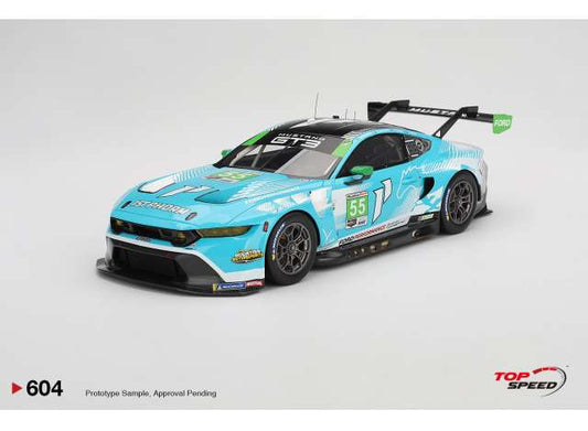 Pre-Order – 2024 Ford Mustang GT3 #55 Proton Competition Daytona 24 hrs, blue/white 1:18 Top Speed Model (TS0604) – ETA. September 2026