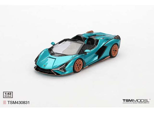 Pre-Order – 2019 Lamborghini Sian Roadster, blu uranus 1:43 TrueScale Model (TSM430831) – ETA. September 2026