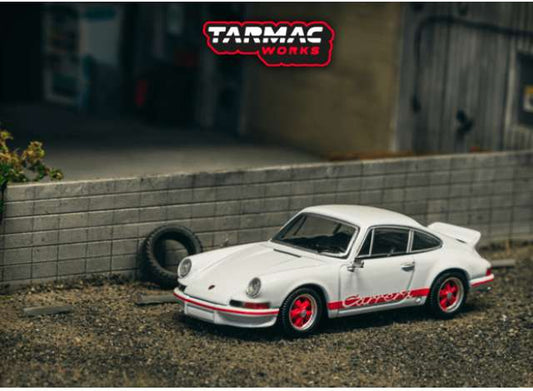 Pre-Order – Porsche 911 Carrera RS 2.7 Lightweight, white/red 1:64 Tarmac Model (TC-T64S-023-WR) – ETA. September 2026