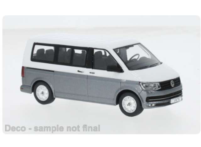 Pre-Order – 2017 Volkswagen T6 Multivan, grey/white 1:43 IXO Models Model (ixoCLC595) – ETA. July/August 2026