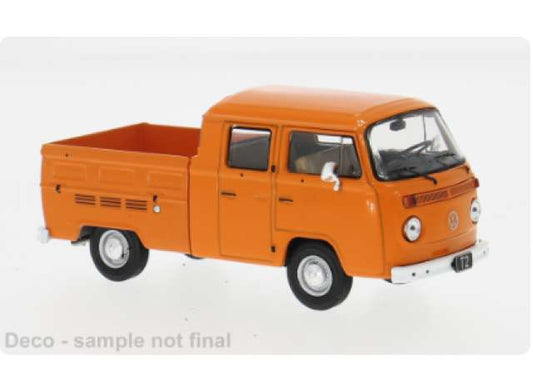 Pre-Order – 1972 Volkswagen T2 DoKa, orange 1:43 IXO Models Model (ixoCLC598) – ETA. July/August 2026