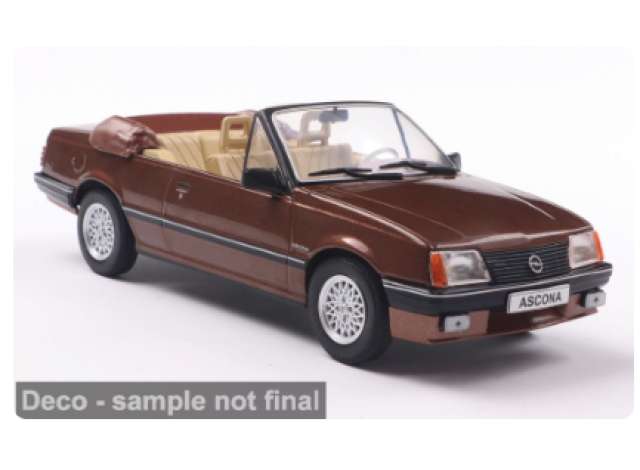 1985 Opel Ascona C Cabriolet, brown 1:24 Whitebox Model (WB124255) – ETA. July/August 2026