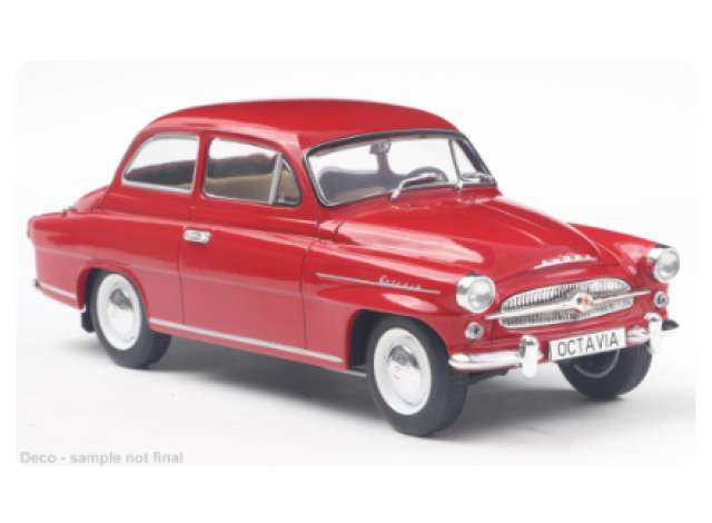 Pre-Order – 1959 Skoda Octavia Super, red 1:24 Whitebox Model (WB124265) – ETA. July/August 2026