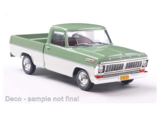 Pre-Order – 1970 Ford F-100, green/white 1:24 Whitebox Model (WB124252) – ETA. July/August 2026