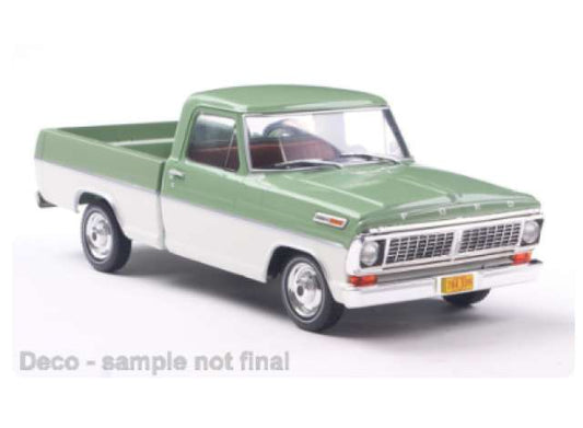 Pre-Order – 1970 Ford F-100, green/white 1:24 Whitebox Model (WB124252) – ETA. July/August 2026