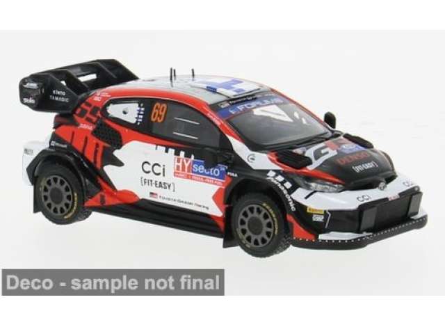 Pre-Order – 2024 Toyota GR Yaris Rally1 Hybrid #69 K.Rovanperä/J.Halttunen, Rally WM, Rally Finland, white/red/black 1:43 IXO Models Model (ixoram947) – ETA. September 2026