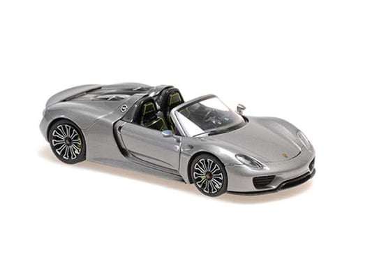 Pre-Order – 2013 Porsche 918 Spyder, silver 1:43 Maxichamps Model (mc940062130) – ETA. July/August 2026
