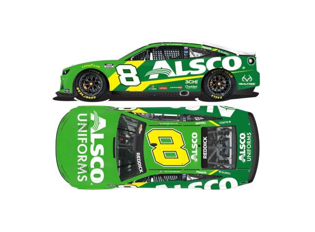 2022 Chevrolet Camaro #8 Tyler Reddick *ALSCO*, Action Racing, green/white/yellow 1:24 Action Racing Collectibles Model