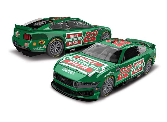 2024 Ford Mustang #22 Joey Logano *Hunt Brothers Pizza* green/red 1:64 Action Racing Collectibles Model