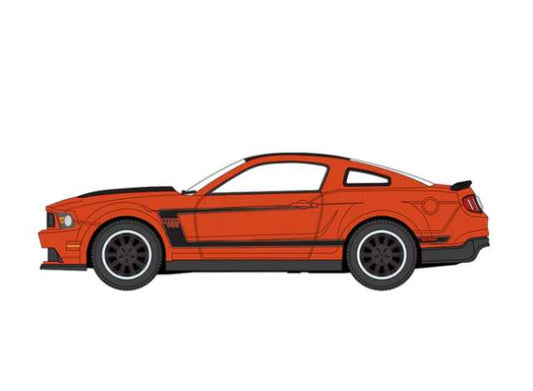Pre-Order – 2012 Ford Mustang Boss 302, orange/black 1:64 Auto World Model (AWSP186B) – ETA. September 2026