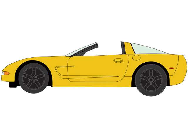 Pre-Order – 2003 Chevrolet Corvette *50th Anniversary Edition*, Millenium Yellow 1:64 Johnny Lightning Model (JLSP387A) – ETA. September 2026