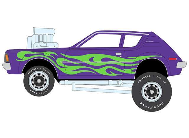 Pre-Order – 1971 AMC Gremlin *Zingers*, Metallic Passion Purple 1:64 Johnny Lightning Model (JLSP402B) – ETA. September 2026