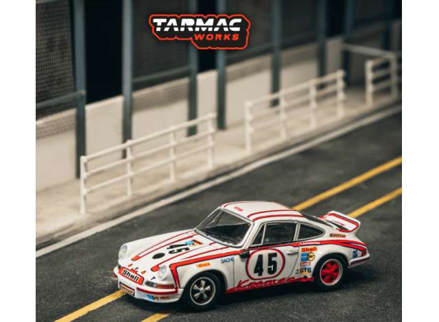Pre-Order – 1973 Porsche 911 Carrera RSR 2.8 24h Le Mans #45 Winner, white/red 1:64 Tarmac Model (TC-T64S-023-73LM45) – ETA. September 2026