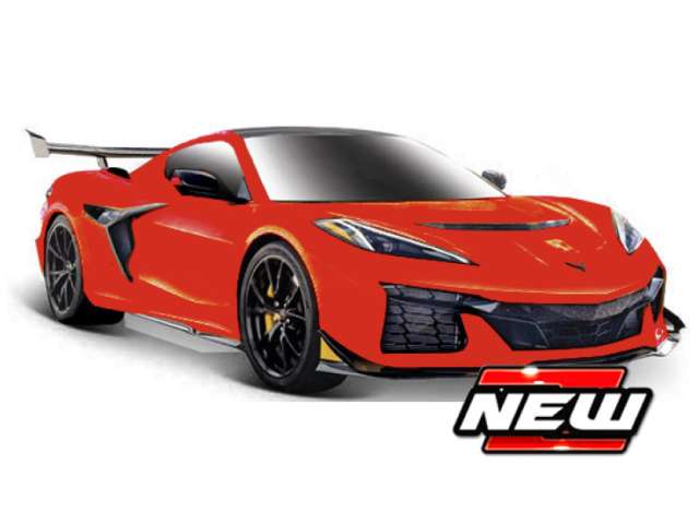 Pre-Order – 2025 Chevrolet Corvette ZR1 Coupe, red 1:24 Maisto Model (mai32927r) – ETA. July/August 2026