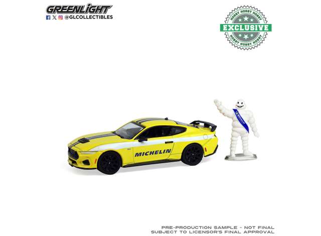 Pre-Order – 2024 Ford Mustang GT with Michelin Man Figure 1:64 GreenLight Model (gl30559) – ETA. September 2026