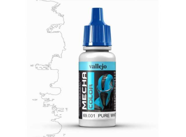 Pre-Order – 17ml Pure White *Mecha Color* 1:0 Vallejo Model (val69001) – ETA. September 2026