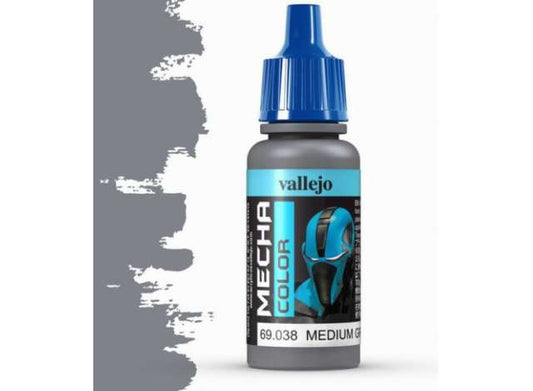 Pre-Order – 17ml Medium Grey *Mecha Color* 1:0 Vallejo Model (val69038) – ETA. September 2026
