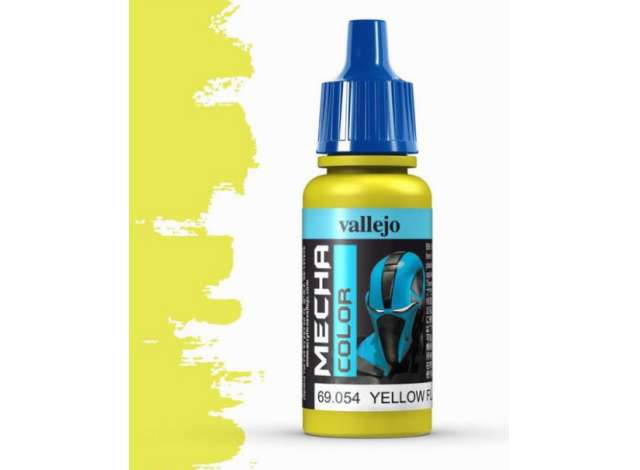 Pre-Order – 17ml Yellow Fluorescent *Mecha Color* 1:0 Vallejo Model (val69054) – ETA. September 2026