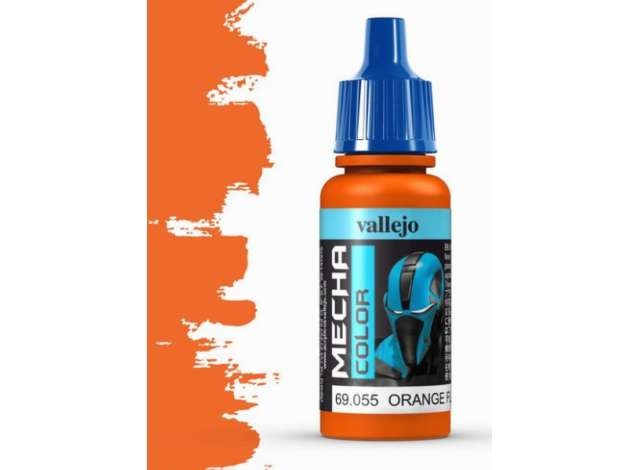 Pre-Order – 17ml Orange Fluorescent *Mecha Color* 1:0 Vallejo Model (val69055) – ETA. September 2026