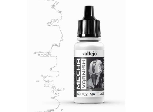 Pre-Order – 17ml Mecha Matt Varnish *Mecha Varnish* 1:0 Vallejo Model (val69702) – ETA. September 2026