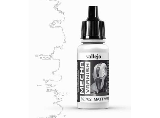 Pre-Order – 17ml Mecha Matt Varnish *Mecha Varnish* 1:0 Vallejo Model (val69702) – ETA. September 2026
