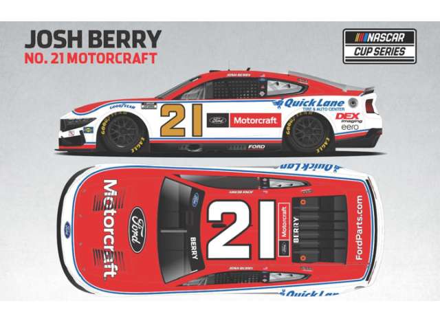 2025 Ford Mustang #21 Josh Berry *Motorcraft* white/red 1:64 Action Racing Collectibles Model