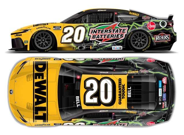 2025 Toyota Camry XSE #20 Christopher Bell * DEWALT/Interstate Batteries* various 1:64 Action Racing Collectibles Model