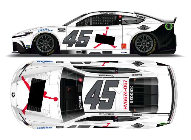 2025 Toyota Camry XSE #45 Tyler Reddick *Jordan Brand*, white/red/grey 1:64 Action Racing Collectibles Model