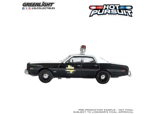 Pre-Order – 1989 Ford Mustang Royal Canadian Mounted Police *Hot Pursuit Series 48*, black/white 1:64 GreenLight Model (gl43060A) – ETA. September 2026