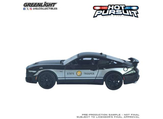 Pre-Order – 2024 Ford Mustang North Carolina State Highway Patrol *Hot Pursuit Series 48*, black 1:64 GreenLight Model (gl43060F) – ETA. September 2026