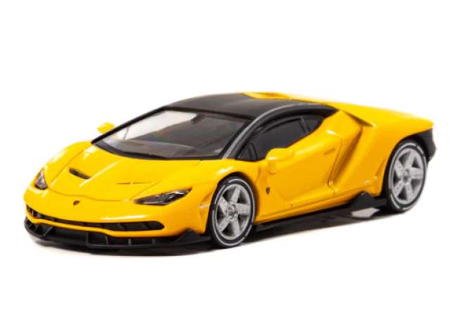 Lamborghini Centenario, yellow pearl 1:64 Carnel Model