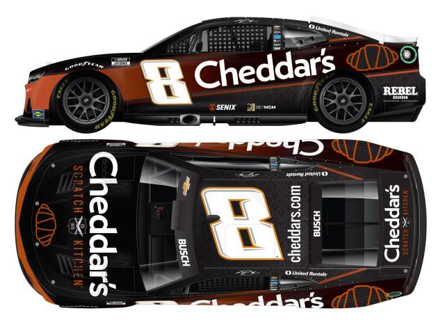 2025 Chevrolet #8 Kyle Busch *Cheddar’s*, black/white/red 1:64 Action Racing Collectibles Model