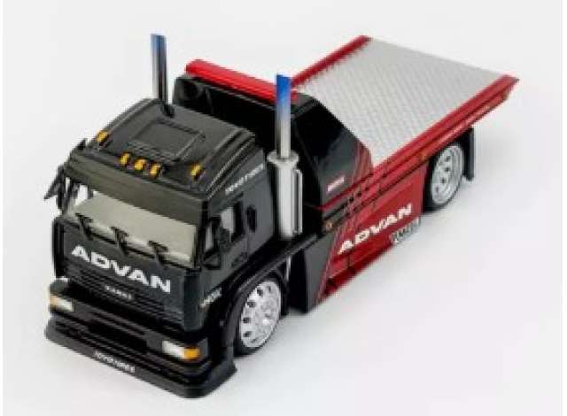 Available To Order – Flatbed Truck ADVAN, Red/Black 1:64 Street Weapon Model (STW142ADVAN)