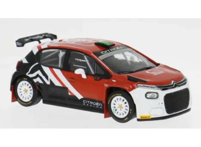 Pre-Order – 2025 Citroen C3 Rally2 WRC L.Stroll/N.Pinto, Rally Fafe Test, black/red/white 1:43 IXO Models Model (ixoram975B) – ETA. July/August 2026