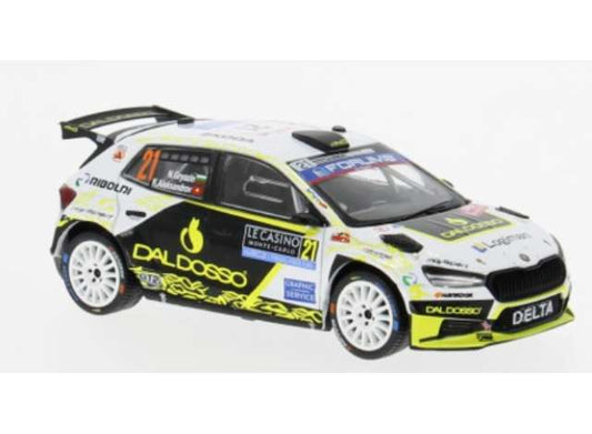 Pre-Order – 2025 Skoda Fabia RS Rally2 WRC #21 N.Gryazin/K.Aleksandrov, Rally Monte Carlo, white/black/yellow 1:43 IXO Models Model (ixoram977) – ETA. July/August 2026