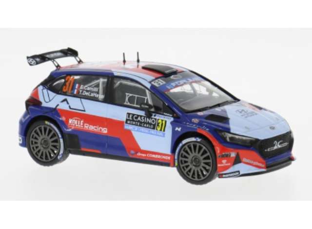 Pre-Order – 2025 Hyundai i20 N Rally2 WRC #31 E.Camilli/T.De la Haye, Rally Monte Carlo, blue/red 1:43 IXO Models Model (ixoram978) – ETA. July/August 2026