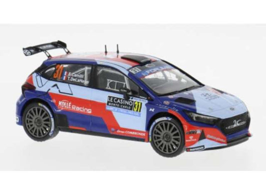 Pre-Order – 2025 Hyundai i20 N Rally2 WRC #31 E.Camilli/T.De la Haye, Rally Monte Carlo, blue/red 1:43 IXO Models Model (ixoram978) – ETA. July/August 2026