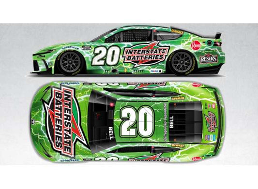2025 Toyota Camry XSE #20 Christopher Bell *Interstate Batteries*, white/green/red 1:64 Action Racing Collectibles Model
