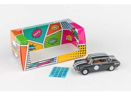 1960-1990 Skoda 1100 MBX, black/white 1:43 Abrex Model