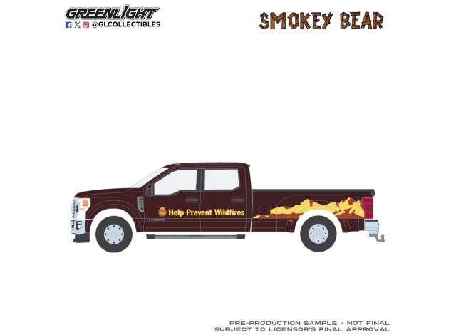 Pre-Order – 2022 Ford Super Duty F-450 King Ranch, Prevent Range Fires *Smokey Bear Series 5*, dark red 1:64 GreenLight Model (gl38090E) – ETA. September 2026