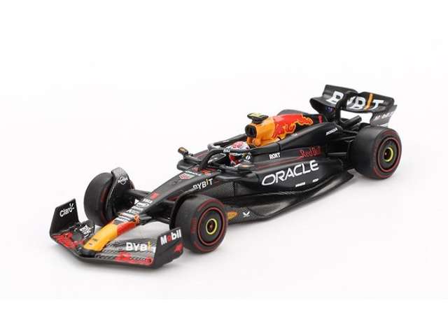 Pre-Order – 2024 Red Bull Racing RB20 #1 Max Verstappen Winner Bahrain GP, black/red/orange 1:64 Mini GT Model (MGT01018BL) – ETA. January/February 2027