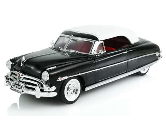 Pre-Order – 1952 Hudson Hornet Twin-H Convertible Brougham  *Barrett-Jackson Scottsdale 2025*, black 1:18 Highway 61 Model (hwy18055) – ETA. September 2026