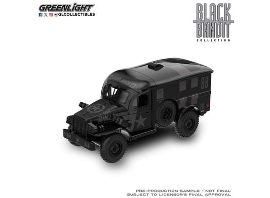 Pre-Order – Dodge WC54 Ambulance *Black Bandit Series 31*, black 1:64 GreenLight Model (gl28190C) – ETA. September 2026