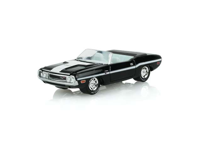 Pre-Order – 1970 Dodge Challenger R/T Convertible *Barrett Jackson Series 17*, black 1:64 GreenLight Model (gl37340E) – ETA. September 2026