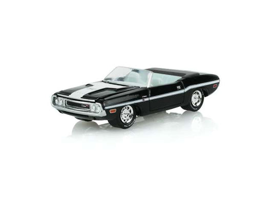 Pre-Order – 1970 Dodge Challenger R/T Convertible *Barrett Jackson Series 17*, black 1:64 GreenLight Model (gl37340E) – ETA. September 2026