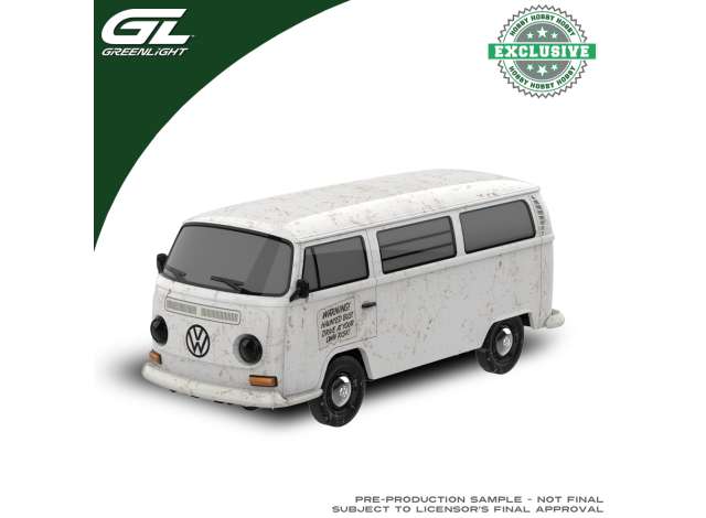 Pre-Order – 1968 Volkswagen Bus, Ghost Tribute with Ghost Accessory *Halloween Monster Edition*, white 1:64 GreenLight Model (gl30565E) – ETA. September 2026
