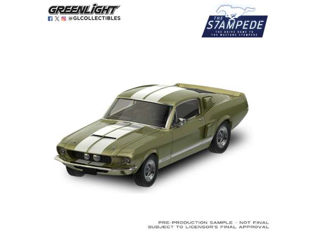 Pre-Order – 1967 Ford Mustang GT-500 Fastback *The Mustang Stampede Series 2*, lime gold 1:64 GreenLight Model (gl125402A) – ETA. September 2026