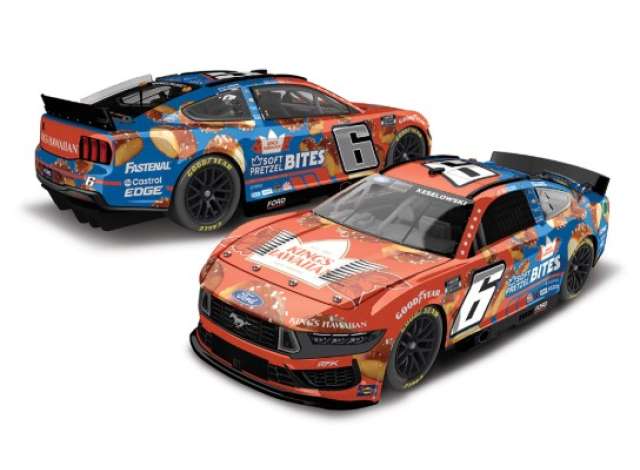 2024 Ford Mustang #6 Brad Keselowski *King`s Hawaiian Soft Pretzel Bites * orange/blue 1:64 Action Racing Collectibles Model