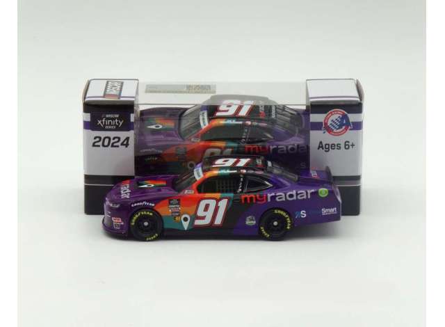 2024 Chevrolet Camaro #91 Kyle Weatherman *MyRadar* purple/white/red 1:64 Action Racing Collectibles Model