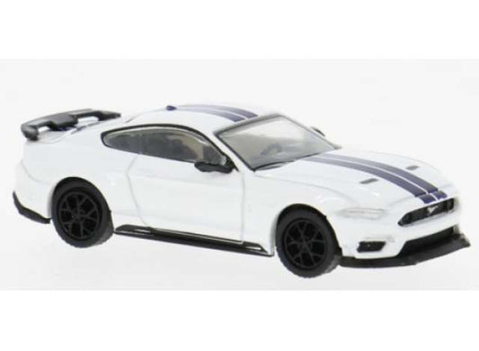 2020 Ford Mustang VI Mach I, white/dark blue 1:87 Brekina Model